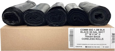 #ad Ultrasac 50 Pack 55 Gallon Heavy Duty Trash Bags $28.09