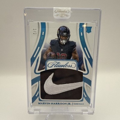 2024 Panini Flawless Marvin Harrison Rookie Patches Nike Swoosh /2 Cardinals RC