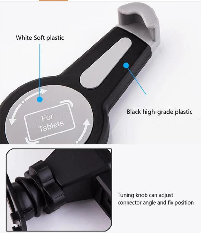 Poggiatesta Seggiolino Auto per Amazon Fire 7 Kids Edition (2017) Supporto sedil - Immagine 4 di 4