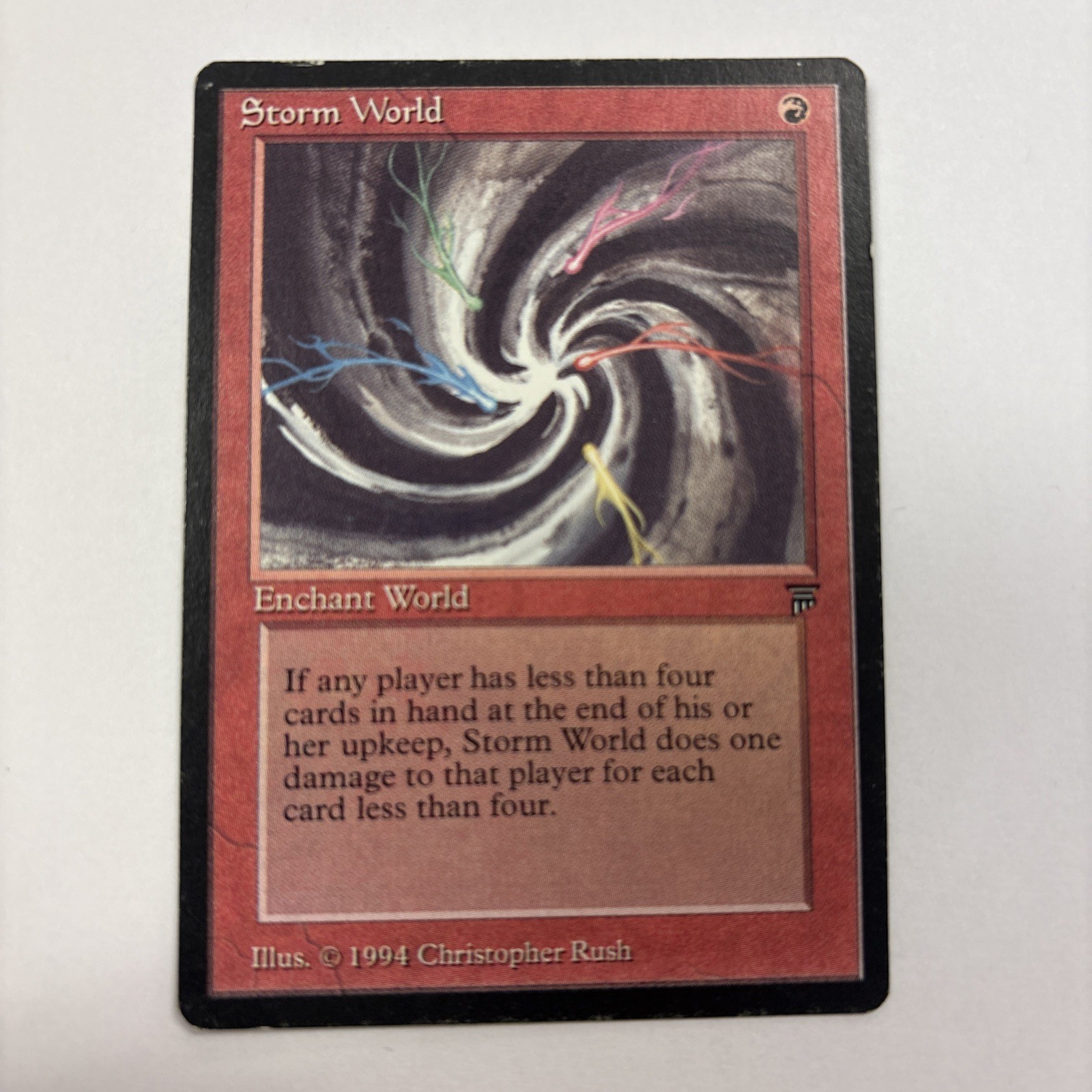Storm World English Legends #165 Reserved List MP Regular Enchant World MTG
