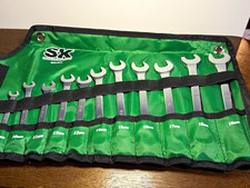 Sk Tools Sk01487a Metric 11pc 6-point Combination Wrench Set 9-19mm Green Pouch Sk Tools Sk01487a Metric 11pc 6-point Combination Wrench Set 9-19mm Green Pouch