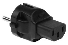 SF Cable C13 to European CEE7/7 Power Plug Adapter