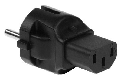 SF Cable C13 to European CEE7/7 Power Plug Adapter