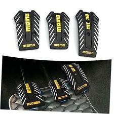 Pack-3 Car Pedal Pads, Auto Manual Transmission Brake Pad Cover, 3 PCS Black