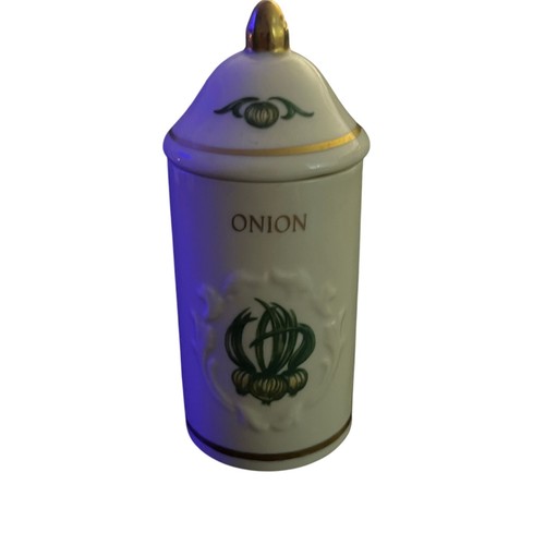 Vtg 1992 Lenox China Spice Garden Ceramic Replacement Canister Onion. - Picture 2 of 3
