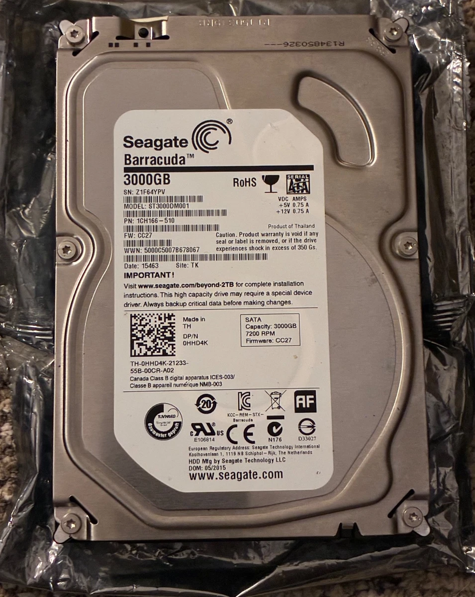 Seagate Barracuda St3000dm001 3tb for sale | eBay