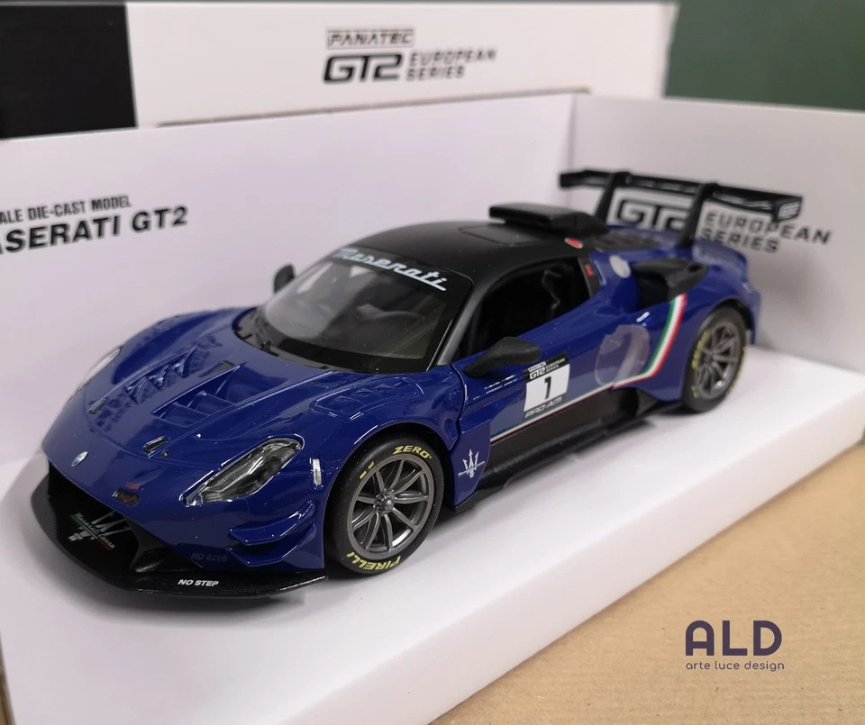 modellino auto scala 1/24 maserati gt2 modellini da collezione die cast - Immagine 3 di 4
