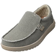 Hey Dude Mikka Braided Mens Loafer Shoes in Army Olive - 9 UK