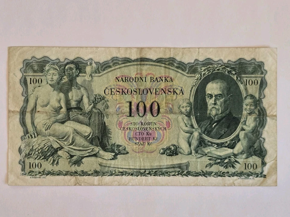 Czechoslovakia - 1931 100 Korun Not Perforated - P#23 - Image 2 of 2