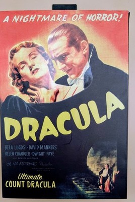 NECA Universal Monsters Dracula Bela Lugosi Black White Ultimate 7'' Figure...