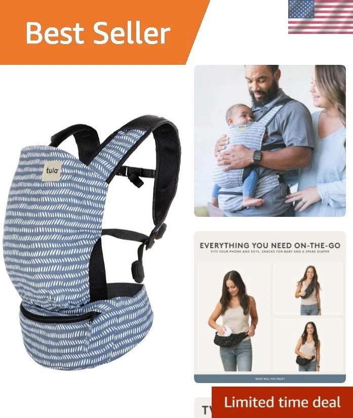 Versatile Baby Carrier for Active Parents - Ergonomic, Adjustable, 12-30 lbs