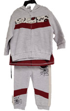 Marvel SpiderMan Baby 5pc. Clothing Set GRAY BURGUNDY 3M NWT