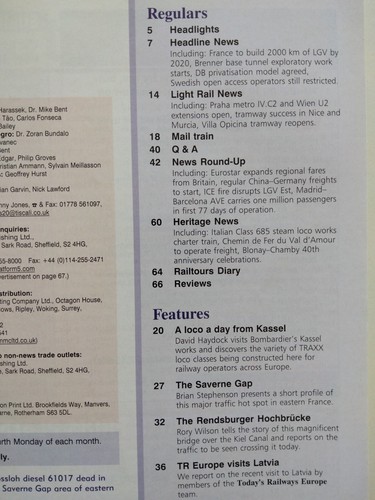 Today's Railways Europe Magazine 2008 Complete Bundle Lot of 12 Editions  - Foto 15 di 24