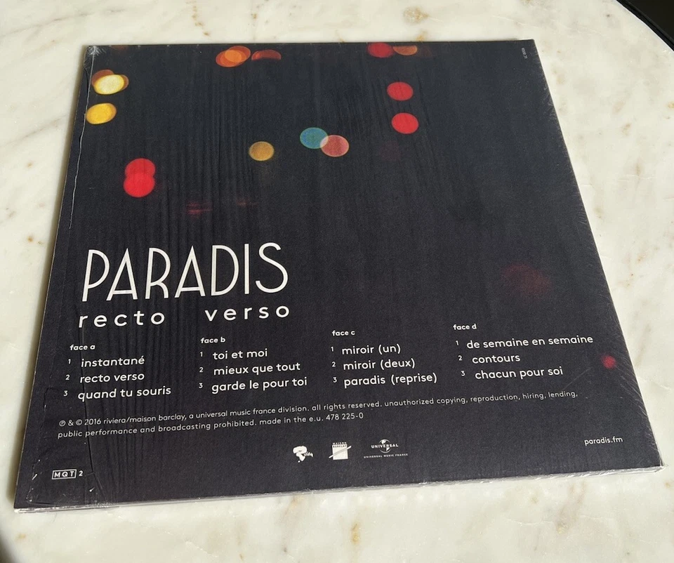 Paradis- Recto Verso Vinyle 33T Très très Rare - Photo 2/3