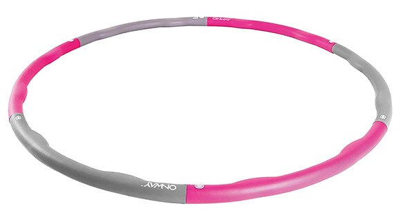 Markenprodukt OnWay Gymnastik Reifen Fitnessreifen grau pink Hula Hoop