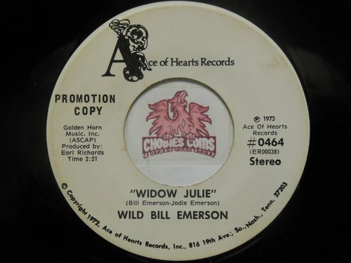 Wild Bill Emerson – Muddy Mississippi River Water / Widow Julie, 45 RPM VG+ (V6)