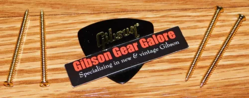 Gibson Les Paul P-90 Pickup Screws Gold Mounting Guitar Parts 4 Screw Set SG ES