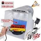 ABSAUGANLAGE AIRBRUSH FARBNEBEL SPRITZKABINE ZUBEHÖR LAKIERKABINE KOMPRESSOR