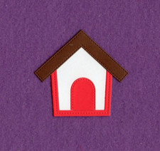 DOG HOUSE die cuts scrapbook cards