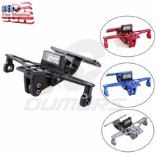 Universal CNC Foldable License Plate Holder Bracket Fender Eliminator with Light