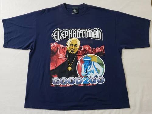 Elephant Man Good 2 Go Promo T-Shirt Sz 2XL Rap Tee Vintage vintage concert t-shirt, vintage, size XXL, single stitch, B+ condition