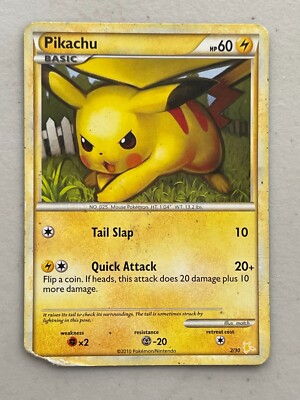 Pokemon TCG - Pikachu - 2/30 - Common - HGSS Gyarados & Raichu