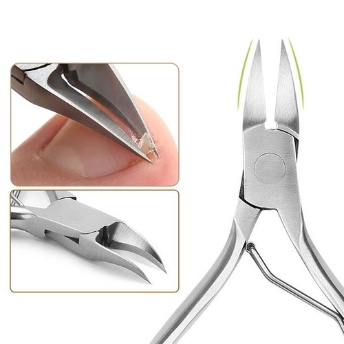 Cuticle Scissors Pedicure Nail Ingrown Nipper Toenail Cutter Dead Skin Remove - Picture 8 of 17
