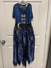 Wizard Costume Blue/Gold/Black without Hat Kids Size L