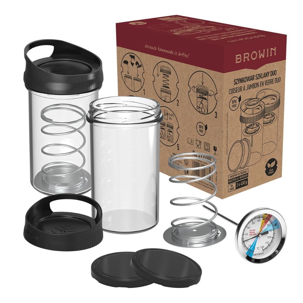 Glass Pressure Ham Cooker DUO For Homemade Ham Meat Vegetable