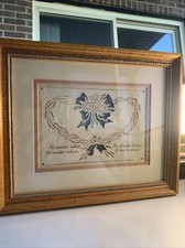 Scherenschnitte Heart Rose Framed Art Home if Love Is There Pennsylvania Dutch