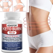 KETO with Green Tea Mixed Capsules-650MG-Natural Thermogenic Fat Burner