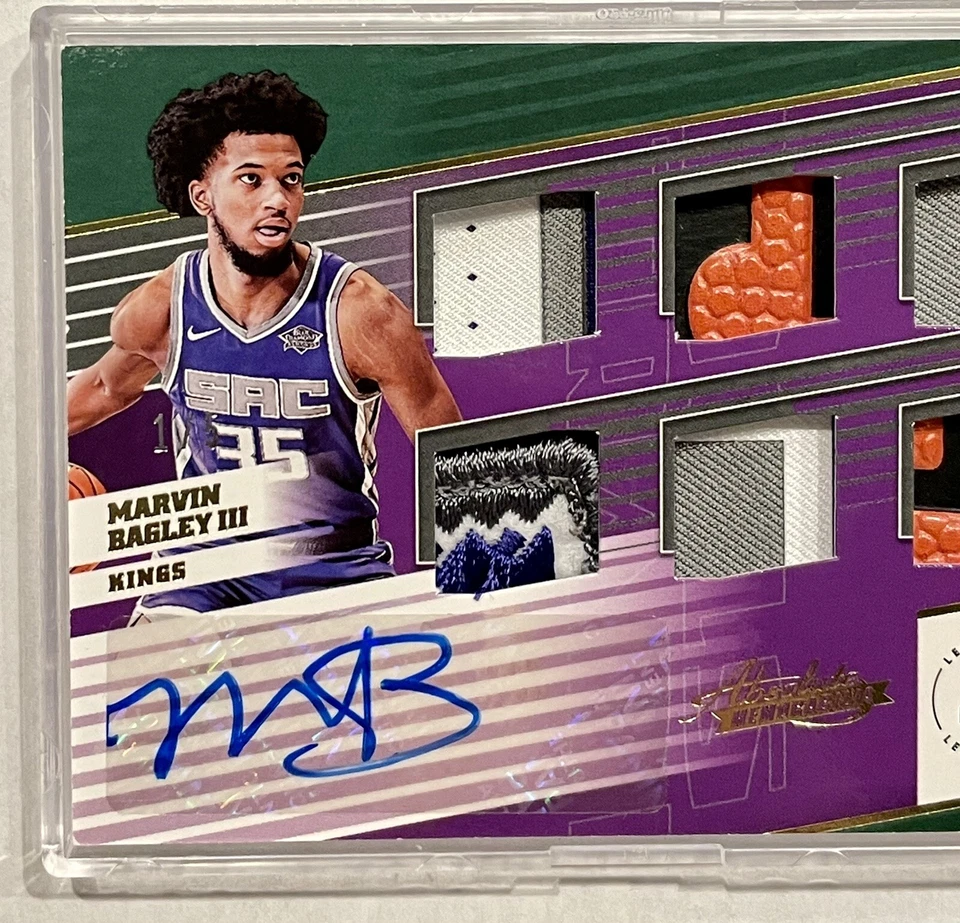 MARVIN BAGLEY 2018-19 Panini Absolute Memorabilia Rookie Jersey Auto #'d 1/5 🔥 - Image 3 of 4