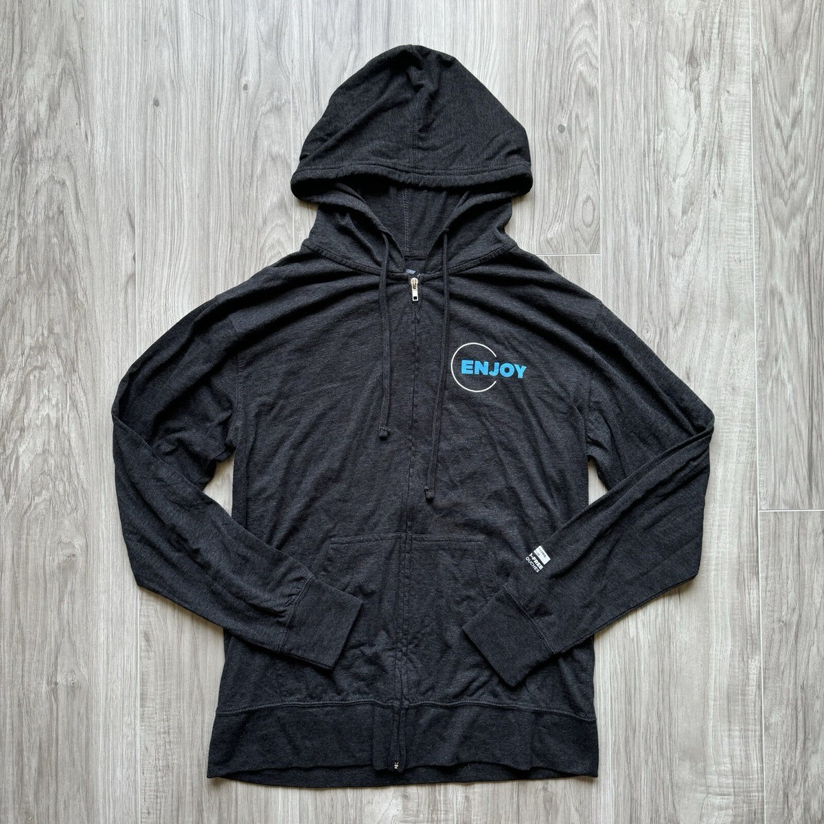 Authentic Zyn Full Zip Gray Hoodie Jacket Size M Limited Edition