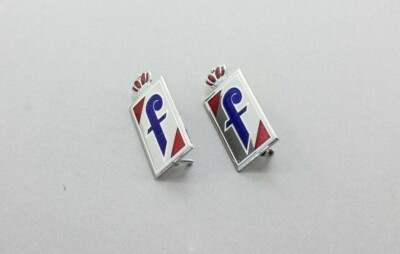 Pininfarina Embleme Paar emblems stemmi Fiat 124 Spider Dino Spider Alfa Spider