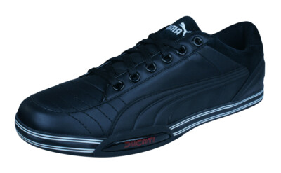 Puma 65cc Lo Ducati Mens Leather Sneaker / Casual Shoes - Black
