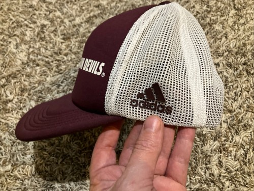 Sun Devils Trucker Hat Cap Adidas Arizona State Foam Panel Mesh Snapback NCAA - Picture 4 of 13