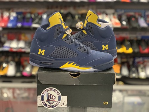 DS NEW Air Jordan V 5 Michigan PE RARE 