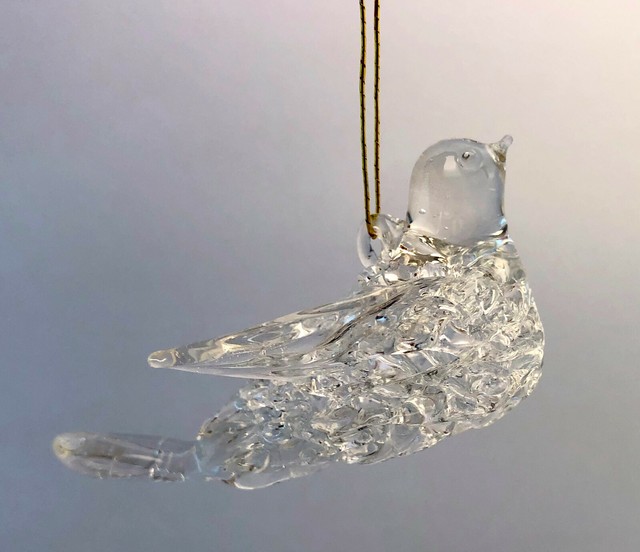 VINTAGE HANDBLOWN LAMPWORK SPUN GLASS BIRD & ANGEL ORNAMENTS (Set of 2) eBay