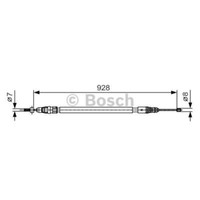 Bosch Handbremsseil Bremsseil Hinten Links Passend FüR CitroëN C4 Picasso I