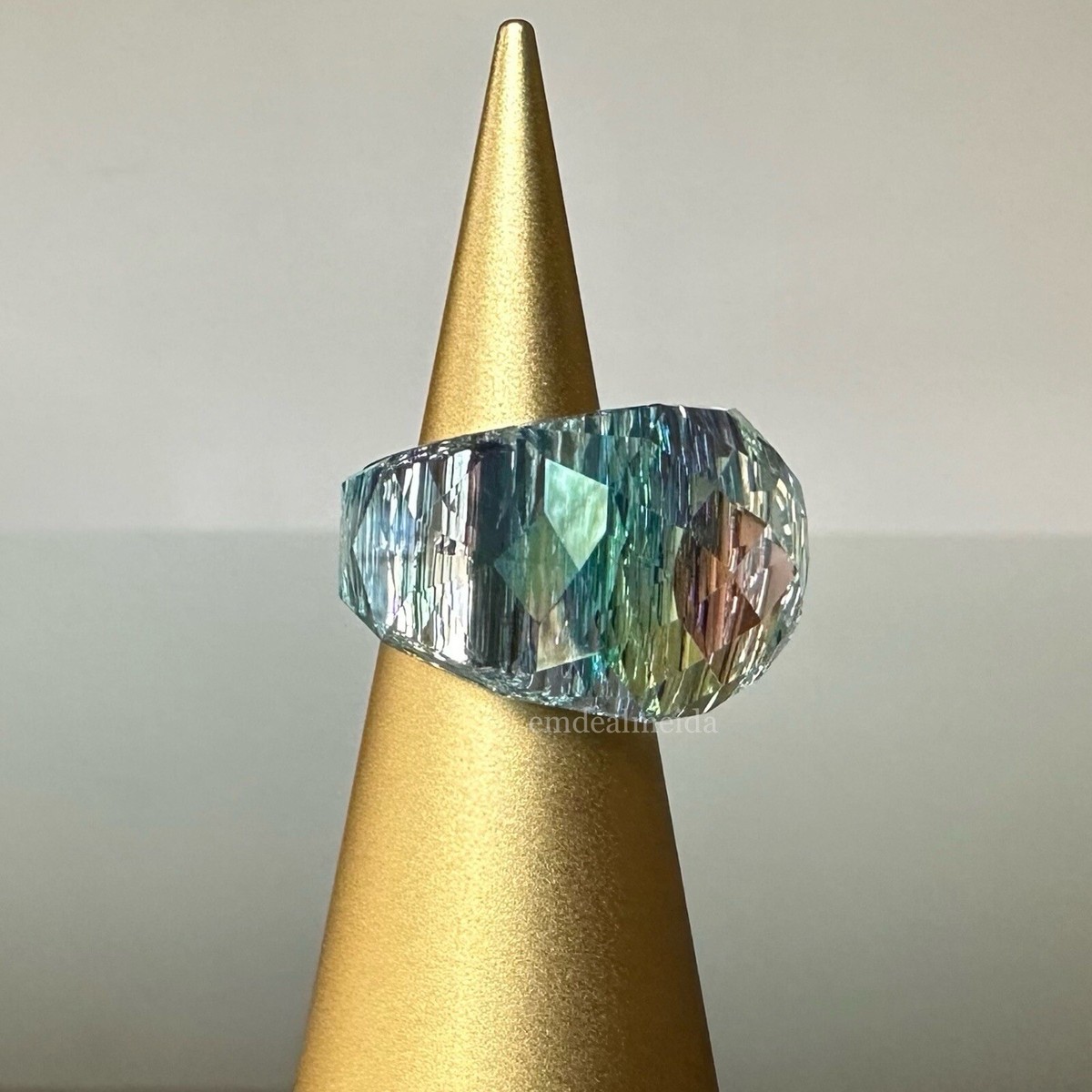 【 大感謝セール】 Nirvana Crystal Swarovski RARE Aurora Size Ring AB Borealis アクセサリー