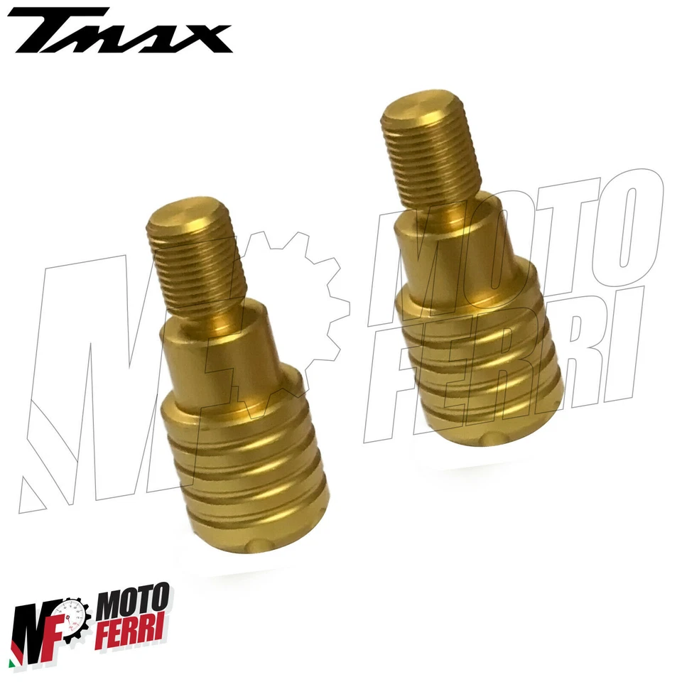 MF2478 Stabilizzatori Manubrio Oro Gold Yamaha TMax 500 530 560 da 2001 a 2021 - Immagine 2 di 4