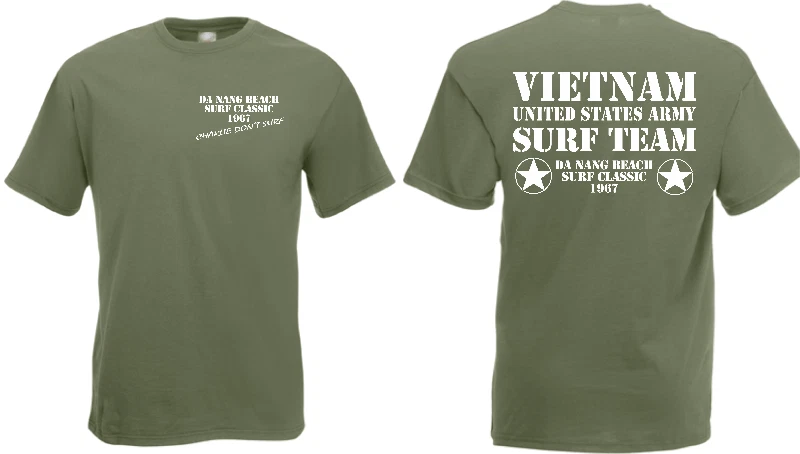 Charlie dont surf US Army Vietnam 1967 T-Shirt S-XXL WH US Army USMC Marines WK2 - Bild 1 von 1