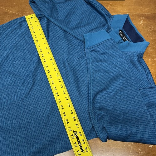 Under Armour Sweater Mens XL Blue Pullover 1/4 Zip Long Sleeve Cold Golf Active - 第 6/9 張圖片