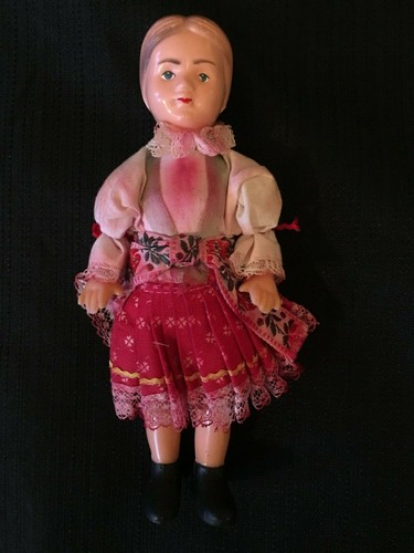 VINTAGE DOLL 19 CM TALL WITH ORIGINAL CLOTHES AND SHOES - Picture 6 of 6