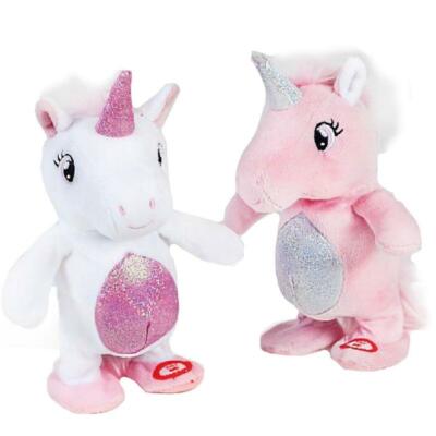 ripetix unicorno unicorn licorne einhorn unicornio talking peluche decar  25190