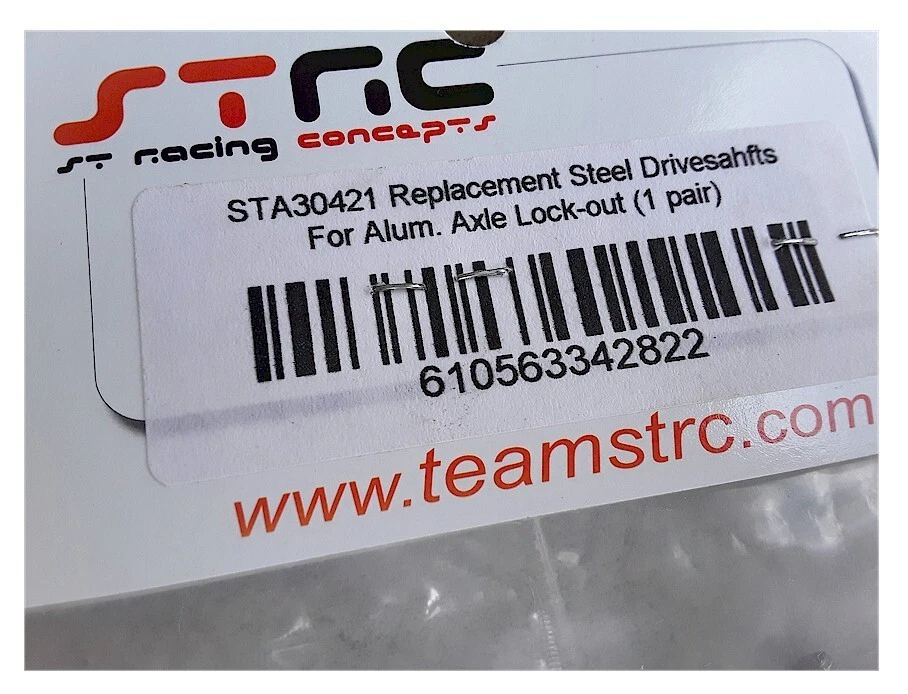 ST Racing STA30421 AX10 SCX10 I Steel Axle For Lockout Combo (2) Old Stock NIB - Image 2 of 2