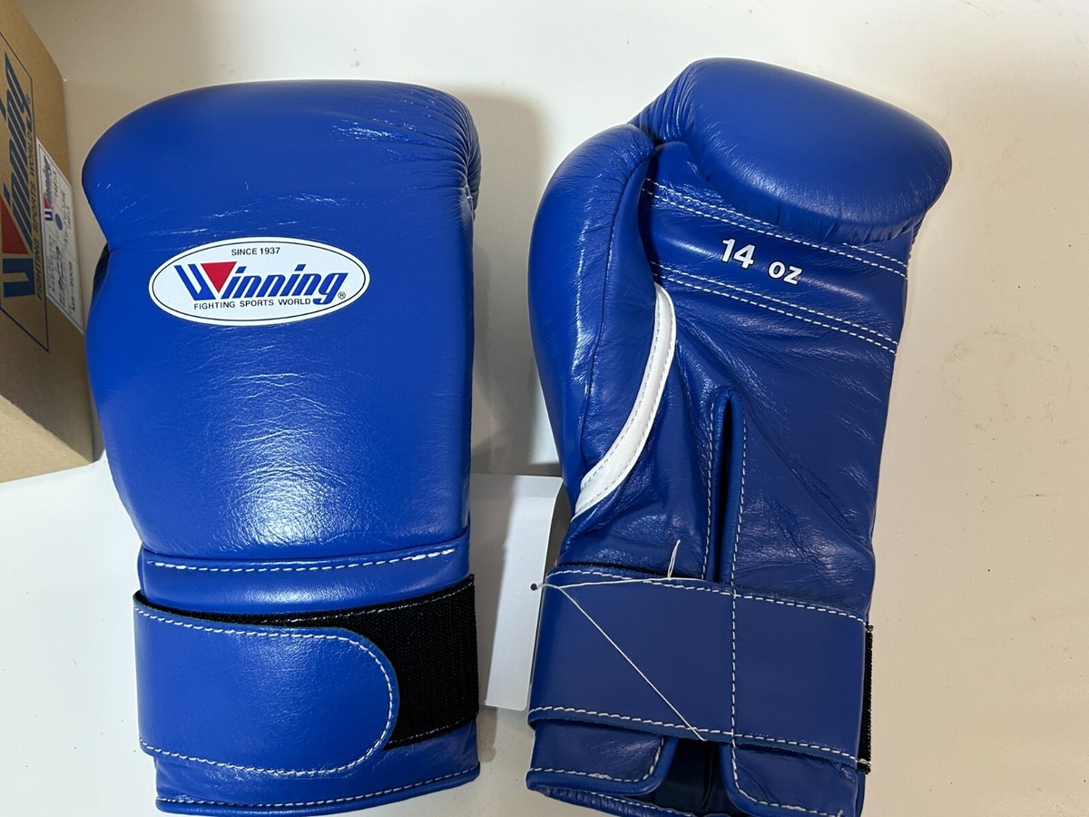 Winning Boxing Gloves 14oz Red MS500B Leather From Japan