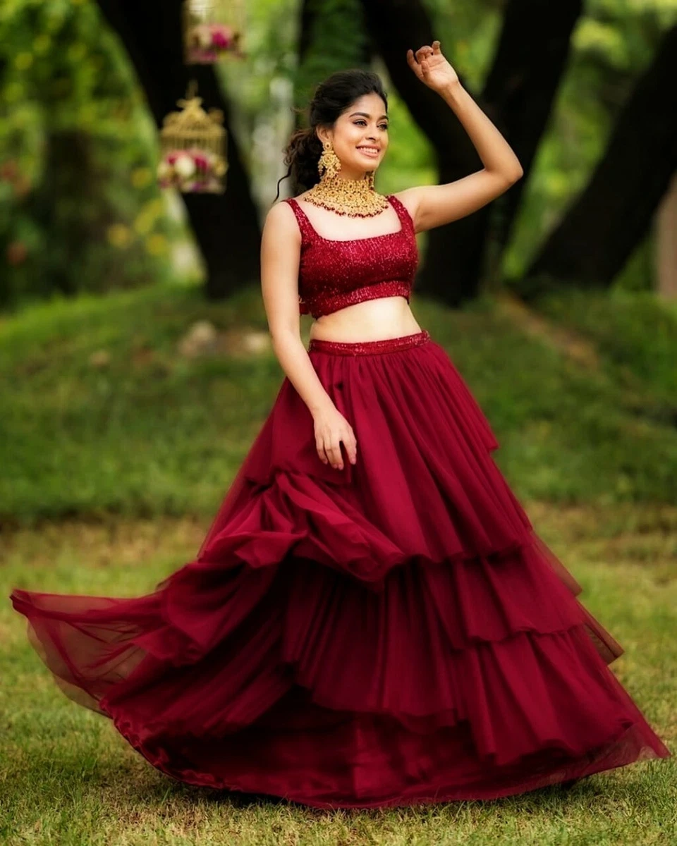 Share more than 153 ruffle lehenga dress kenmei.edu.vn