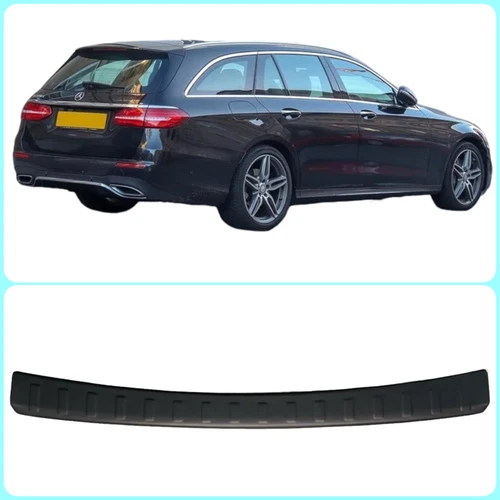Rear Bumper Protector Black ABS For Mercedes E Class W213 Estate 2016-2023 - Picture 1 of 7