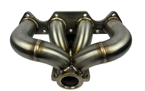 B Series Mini Ramhorn Turbo Manifold T3 Turbine Inlet 44mm V Band Wastegate 304 - Picture 2 of 13
